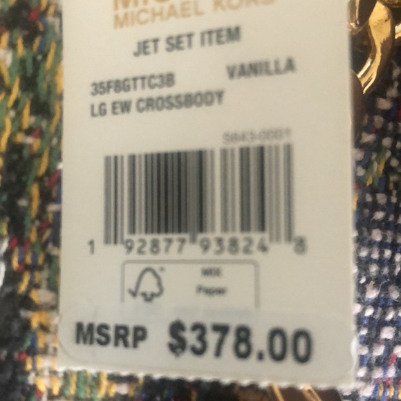 Michael Kors icon signature Jet Set Vanilla Crossbody NWT leather & brass, roomy - Picture 15 of 15